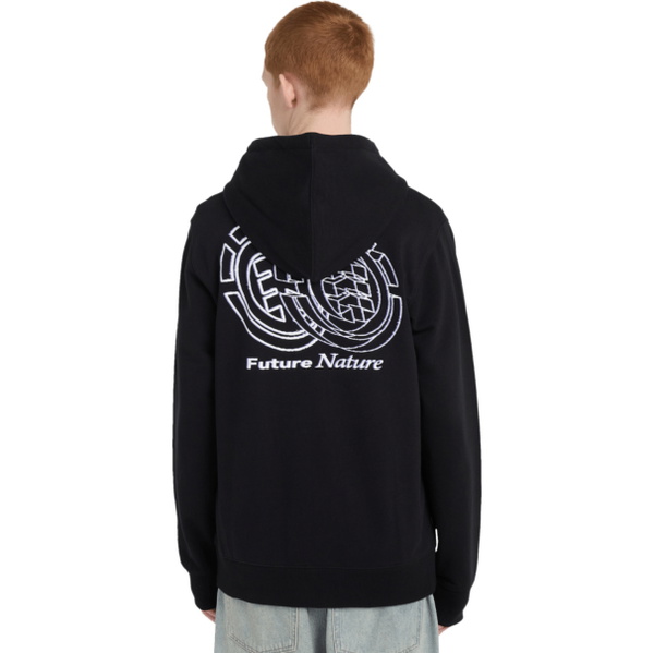 2026 Element Mens Future Nature Zip Up Hoodie ELYSF00357 - Flint Black